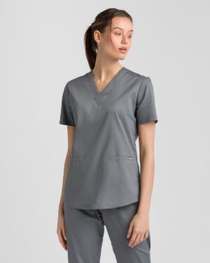 Bluza medyczna damska BASIC FIT GREY