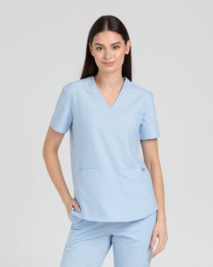 Bluza medyczna damska COMFY SOFT BABY BLUE