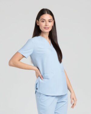 Bluza medyczna damska COMFY SOFT BABY BLUE